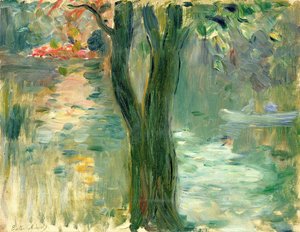 Sunset over the Lake, Bois de Boulogne, 1894 by Berthe Morisot